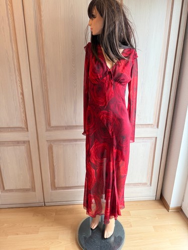 Kleid mango rot s maxi - kleid, xs