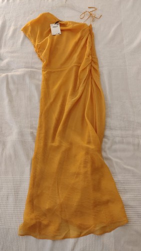 Mango midikleid gelb - mango,