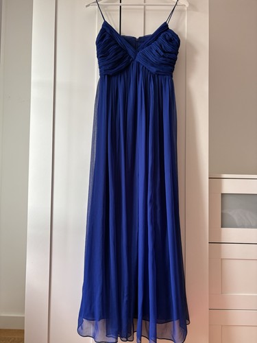 Abendkleid mango blau - s,