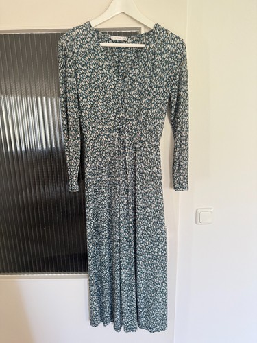 Mango maxikleid grün - mango, geblümt