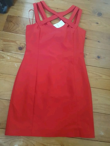 Kleid cross mango rot - m,