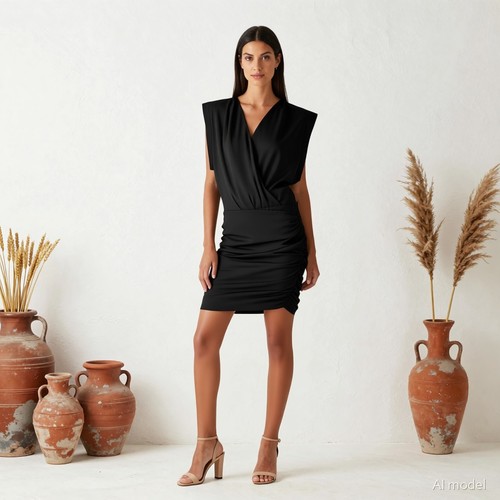 Abend glam knielang kleid - abend,