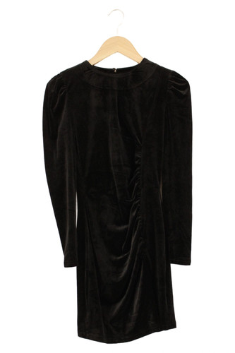 Mango abendkleid samt schwarz - abendkleid,